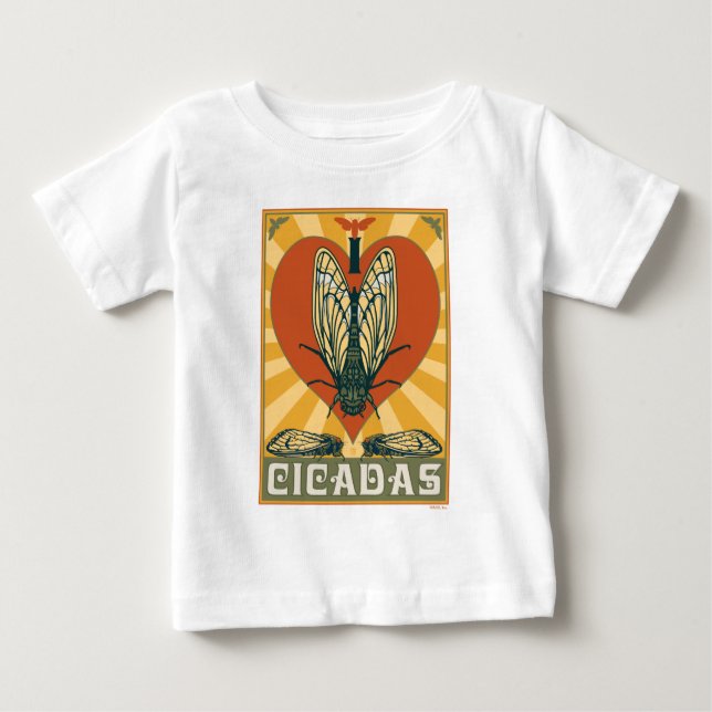 Camiseta De Bebé I Heart Cicadas (Anverso)