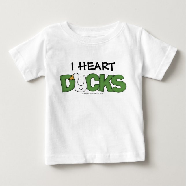 Camiseta De Bebé I Heart Ducks (Anverso)