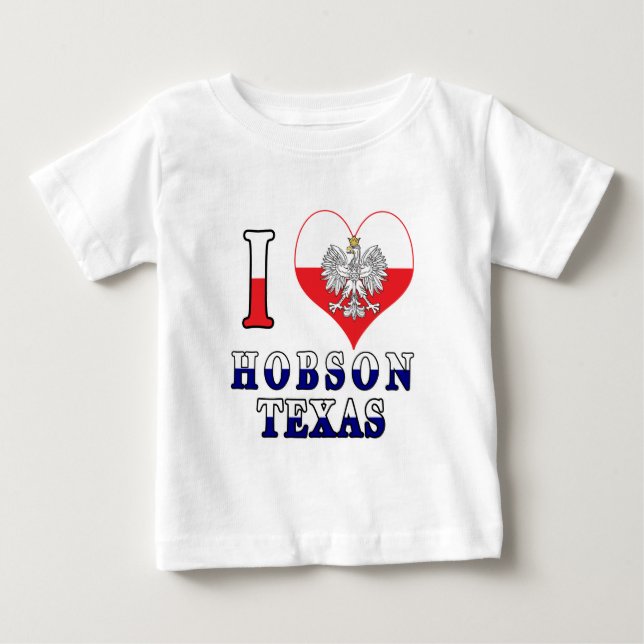 Camiseta De Bebé I Heart Love Hobson Texas (Anverso)