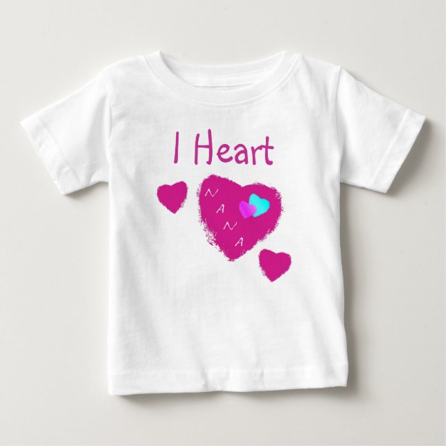 Camiseta De Bebé I Heart Nana (Anverso)