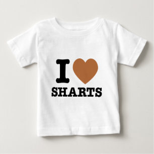 Camiseta De Bebé I Heart Sharts