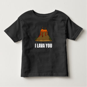 Camiseta De Bebé I lava usted volcán