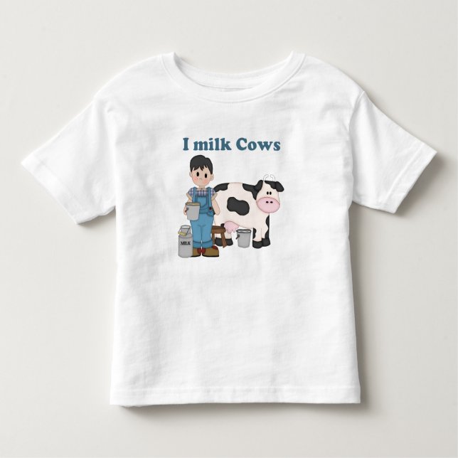 Camiseta De Bebé I Leche vacas (Anverso)
