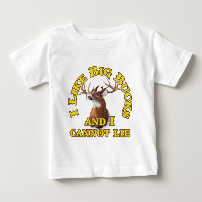 Camiseta De Bebé I Like Big Bucks and I Cannot Lie (Anverso)