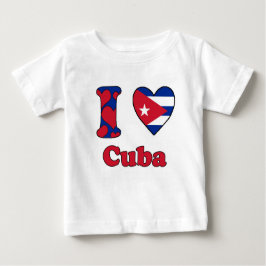 Camiseta De Bebé I love Cuba