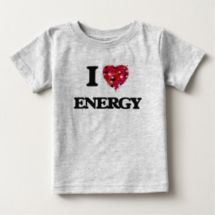Camiseta De Bebé I love ENERGY