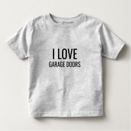 Camiseta De Bebé I Love Garage Doors Funny Christmas Gift Favor 