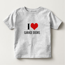 Camiseta De Bebé I Love Garage Doors Funny Christmas Red Heart Gift