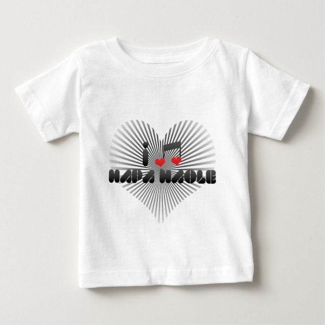 Camiseta De Bebé I Love Hapa Haole (Anverso)