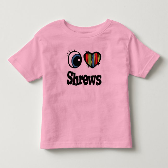 Camiseta De Bebé I Love (Heart Shrews) (Anverso)