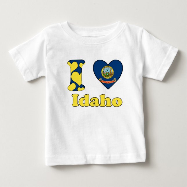 Camiseta De Bebé I love Idaho (Anverso)