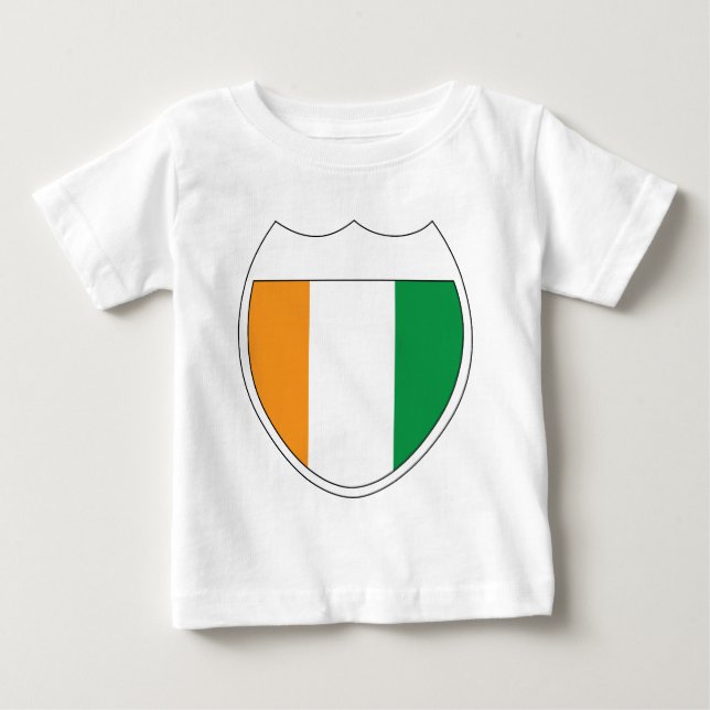 Camiseta De Bebé I Love Ivory Coast (Anverso)