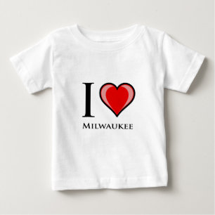 Camiseta De Bebé I Love Milwaukee