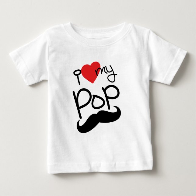 Camiseta De Bebé I love my Pop Romper (Anverso)