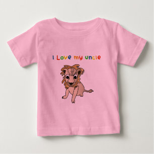 Camiseta De Bebé I Love My Uncle Long Sleeve Baby Shirt