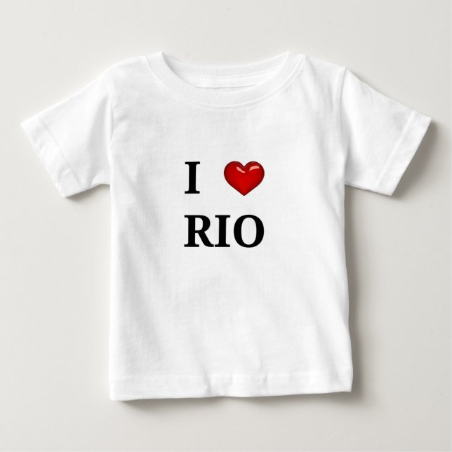 Camiseta De Bebé I love Rio (Anverso)