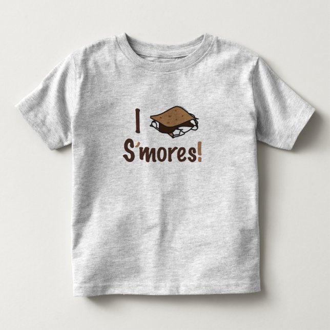 Camiseta De Bebé I Love S'mores T Shirt (Anverso)