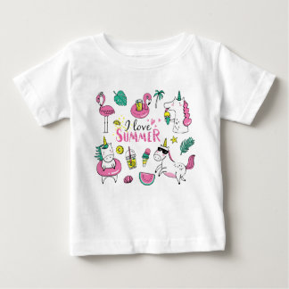 Camiseta De Bebé I love summer cute