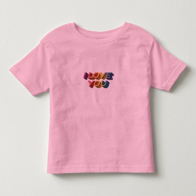 CAMISETA DE BEBÉ "I LOVE YOU (Anverso)