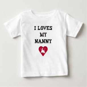 Camiseta De Bebé I niñera de los amores