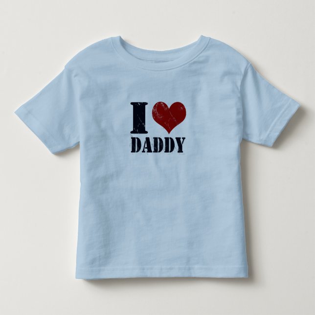 Camiseta De Bebé I papá del corazón (Anverso)