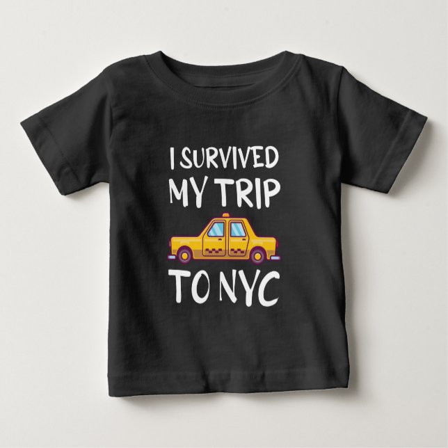 Camiseta De Bebé I Survived My Trip To NYC (Anverso)