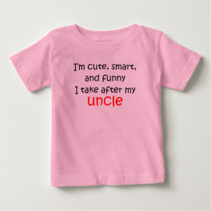 Camiseta De Bebé I Take After My Uncle