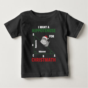 Camiseta De Bebé I Want A Hippo For Christmas Cute Hippos