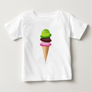 Camiseta De Bebé Ice Cream Cone