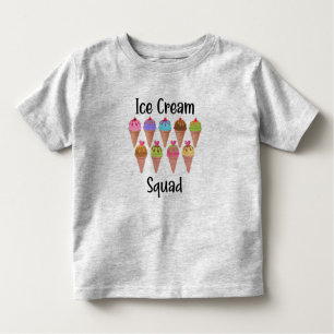Camiseta De Bebé Ice Cream Squad Funny Matanza Fiesta de Cumpleaños