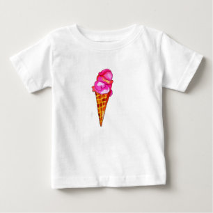 Camiseta De Bebé icecream gelato lindo food art