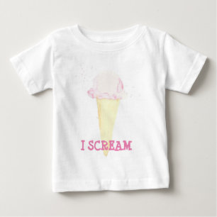 Camiseta De Bebé icecream grito traje de bebé