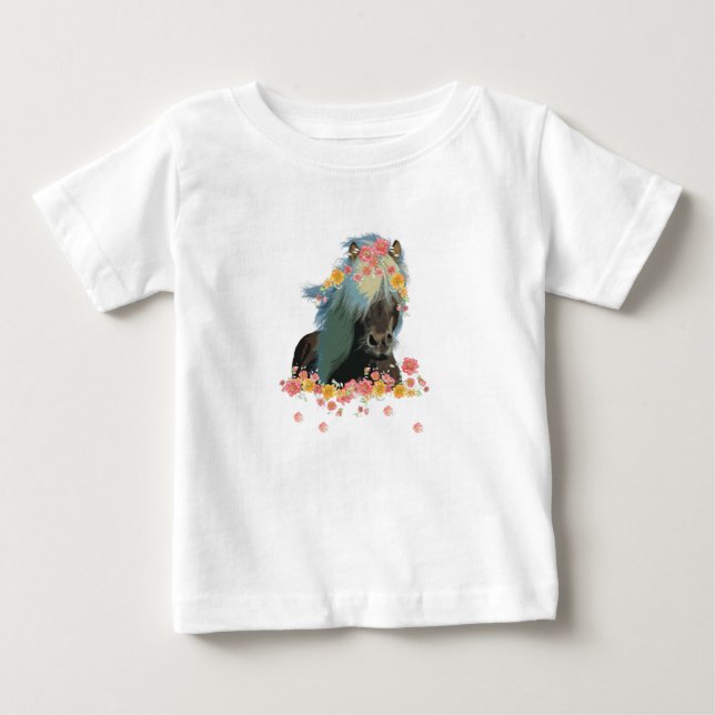 Camiseta De Bebé Icelandic Horses (Anverso)