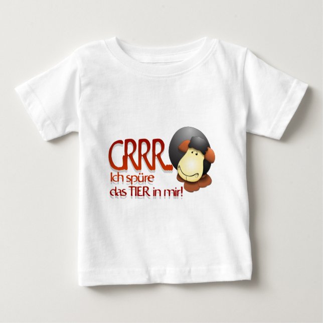Camiseta De Bebé ¡Ich spüre das Tier in mir! (Anverso)