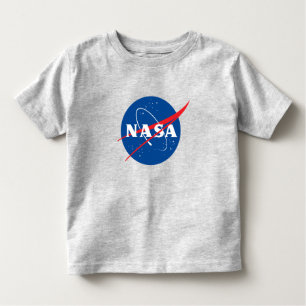 Camiseta De Bebé Icónica NASA Toddler T-Shirt (Gris Mercurio)