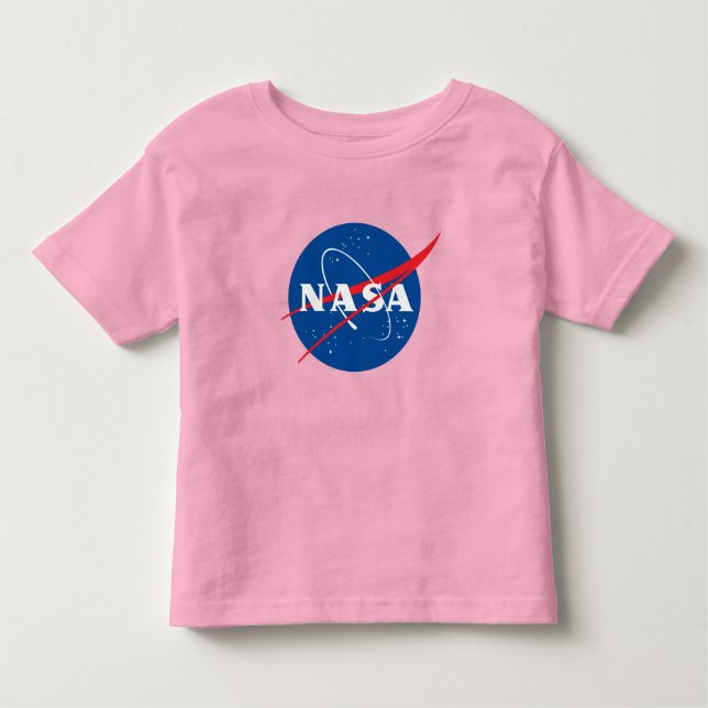 Camiseta De Bebé Icónica NASA Toddler T-Shirt (Rosa Celestial) (Anverso)