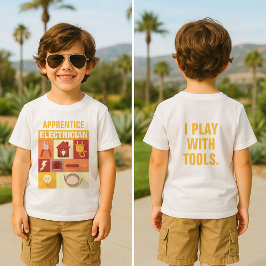 Camiseta De Bebé Icónico Electricista Profesional Diseñado