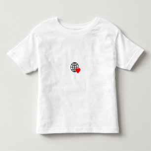 Camiseta De Bebé Icono de Globo de Amor Mundial   Diseño de Verano 