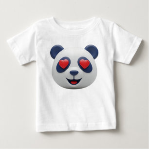Camiseta De Bebé Icono de panda 3D amistoso de éxito