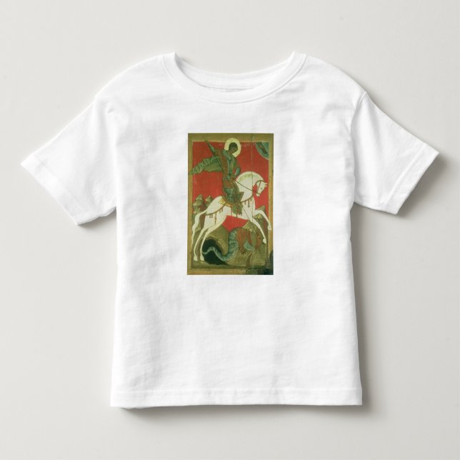 Camiseta De Bebé Icono de San Jorge y del dragón (Anverso)