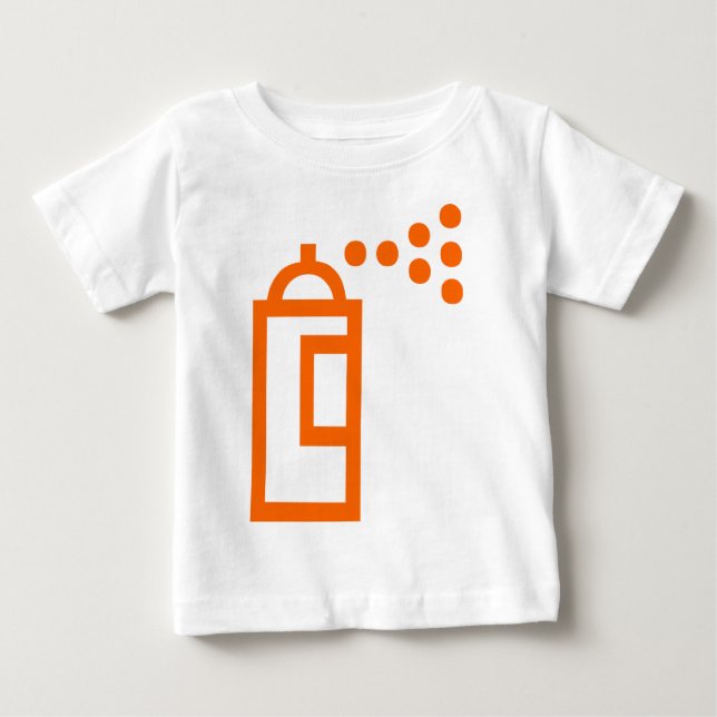 Camiseta De Bebé Icono de Spray Can (Anverso)