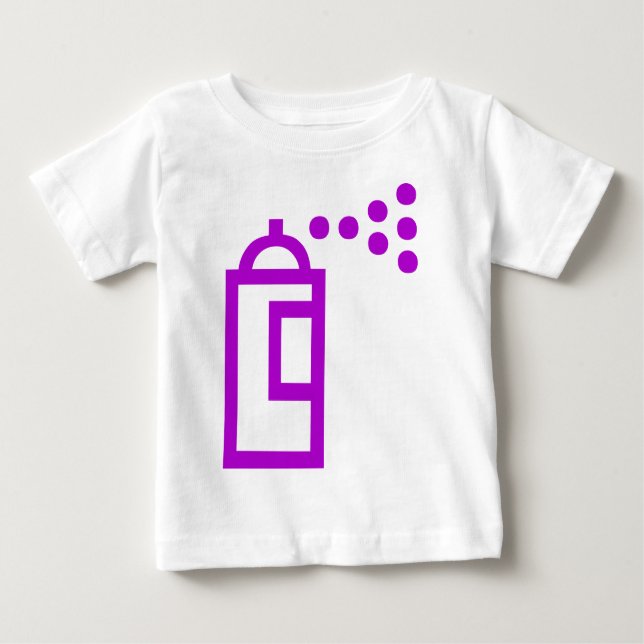 Camiseta De Bebé Icono de Spray Can (Anverso)
