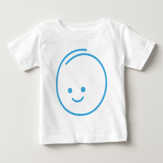 Camiseta De Bebé Icono de tristeza minimalista (Anverso)