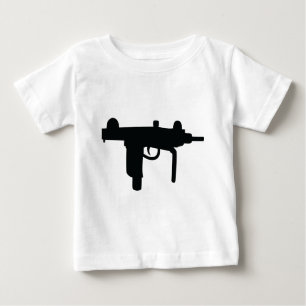 Camiseta De Bebé Icono del arma del arma de Uzi