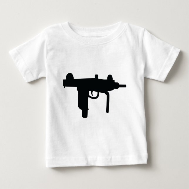 Camiseta De Bebé Icono del arma del arma de Uzi (Anverso)