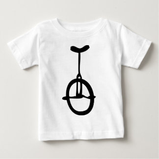 Camiseta De Bebé icono negro del unicycle