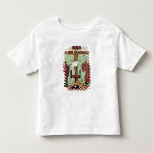 Camiseta De Bebé Icono que representa la crucifixión con la Virgen