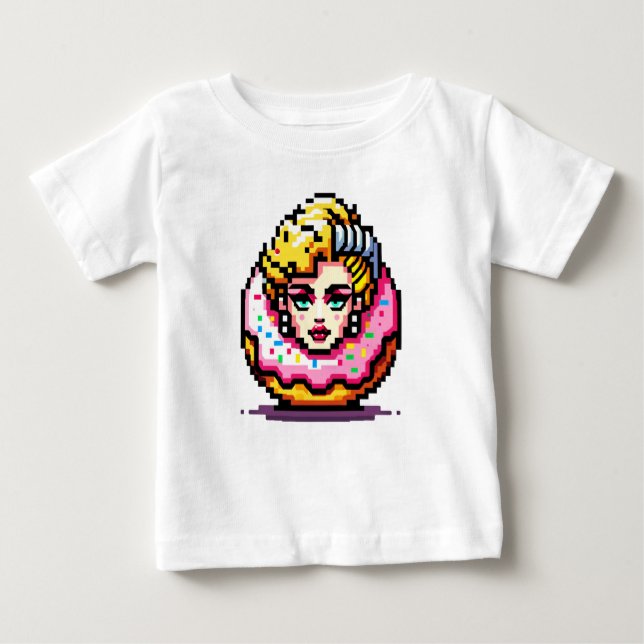 Camiseta De Bebé Ícono retro de Hollywood - Cultura pop de arte de  (Anverso)