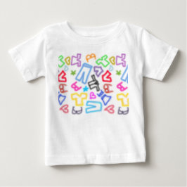 Camiseta De Bebé iconos de neón