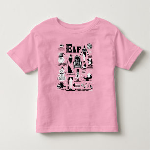 Camiseta De Bebé Iconos Elf y Cine Cita Traje para Niños